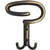 Appendi abiti in zama bronzo L 9,6 x H 13,4 cm