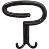 Appendi abiti in zama nero verniciato L 9,6 x H 13,4 cm