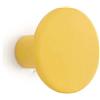 Gancio in poliresina rotondo colore giallo diametro 5 cm