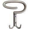 Appendi abiti in zama nickel satinato L 9,6 x H 13,4 cm