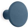 Gancio in poliresina rotondo colore blu scuro diametro 5 cm