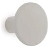Gancio in poliresina rotondo colore grigio diametro 5 cm