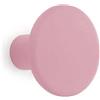 Gancio in poliresina rotondo colore rosa diametro 5 cm