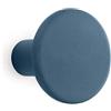 Gancio in poliresina rotondo colore blu scuro diametro 8 cm