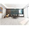 Pavimento SPC rovere bianco sp 3,5+1 mm 122x18 cm