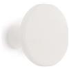 Gancio in poliresina rotondo colore bianco diametro 5 cm
