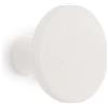 Gancio in poliresina rotondo colore bianco diametro 8 cm