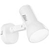 Faretto Spot Carrera 14x18,7 cm bianco