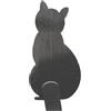 Gancio adesivo in acciaio gatto finitura cromata 2,5 x 5,5 cm