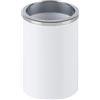 Portaspazzolini Ivory in plastica bianco/cromo