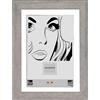 Cornice da muro Boyd con passepartout Grigio 50x70 cm