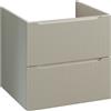 Mobile bagno base lavabo sospeso Dune 59x54x45 cm bianco crema