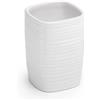 Portaspazzolini Kelly in ceramica bianco