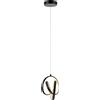 Lampadario a sospensione Malfa 1100 lm LED 12W Bianco Caldo nero 130x21x20 cm