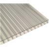 Lastra in policarbonato alveolare Onduline 98x200 cm sp 16 mm trasparente
