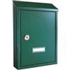 Cassetta postale in lamiera Small 200x300x60 mm verde
