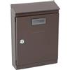 - Cassetta postale in lamiera Missive 220x320x80 mm marrone