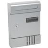 Cassetta postale in lamiera Cubby 200x300x60 mm argento
