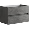 Mobile bagno base lavabo sospeso Boka 80x50x45 cm cemento