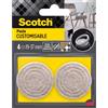 Scotch Feltrini adesivi Scotch® adattabili beige Ø da 19 a 37 mm