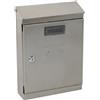 Cassetta postale in acciaio Inox 220x320x80 mm grigio