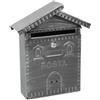 Cassetta postale in lamiera Rustica 255x340x50 mm grigio