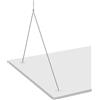 Kit sospensione per pannelli LED grigio 8x10x2 cm