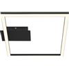 Brilo Applique Frame LED 1400 lm bianco caldo 26,5x25 cm nero