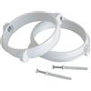 Staffe fermatubo tonde per tubi da Ø 100 mm 2 pezzi