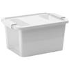 KIS Contenitore in plastica Bi-Box con coperchio S 36,5x26x19 cm bianco