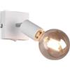 Trio Faretto Vannes H 13 cm nichel bianco opaco