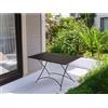 Tavolo da giardino in ferro 72x120x70 cm