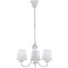 Trio Lampadario a sospensione Cortez 3 luci bianco in metallo Ø 45x150 cm