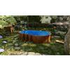 GRE pools Piscina fuori terra rigida in acciaio legno Gre 730x375x H 120 cm