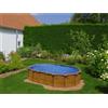 GRE pools Piscina fuori terra rigida in acciaio Gre 610x375x H 132 cm