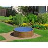 GRE pools Piscina fuori terra rigida in acciaio legno Gre Ø 460 x H 120 cm c/filtro sabbia