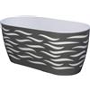 Cassetta portafiori Sahara Duo 15,6x34,7x16,7 cm antracite/platino