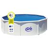 GRE pools Piscina in acciaio fuori terra Fidji Ø 460x120 cm rotonda bianco