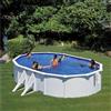 GRE pools Piscina fuori terra rigida in acciaio bianco Gre 610x375x H 120 cm