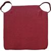 Coprisedia sfoderabile con velcro 40x39 cm bordeaux