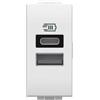 BTicino Livinglight Caricatore USB 2 prese A+C 15W bianco