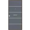 Porta blindata Super Gray 90x210 cm grigia apertura dx