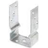 Staffa porta palo ad U zincata 71x60x150 mm