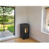 Ecofox Stufa a pellet Ecofox Evo9 in acciaio 8,3 kW nero