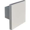 Pomolo in plastica riciclata 30x30 mm bianco verniciato
