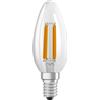 Lampadina LED Super Efficient E14 forma a candela Osram 470lm chiaro
