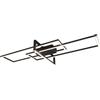 Trio Plafoniera LED Salinas 3900 lm bianco caldo 11,5x100x40 cm nero opaco