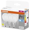 Osram Lampadine LED E14 forma a sfera Osram 806lm bianco opaco 3 pz 4000K