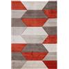 ABC Tappeto arredo Carve Grey Rust 120X160 cm