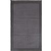 ABC Tappetto in cotone Border Grigio Scuro 60x100 cm